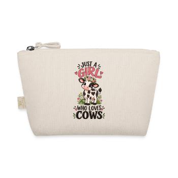 Just A Girl Who Loves Cows Farm Animal Lover Art - Bio-Täschchen - Natur - Vorne