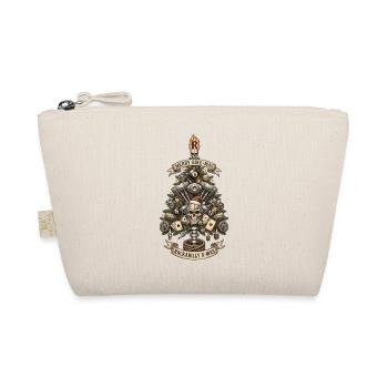 Rockabilly Xmas Skull Engine - Bio-Täschchen - Natur - Vorne