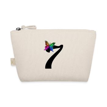 7 Anniversaire Fille 7 Ans Papillon Coloré - Trousse biologique - nature - Devant