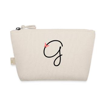 Letter G Butterfly Letter - Organic Pouch - nature - Front