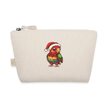 Parrot Christmas Comic - Organic Pouch - nature - Front