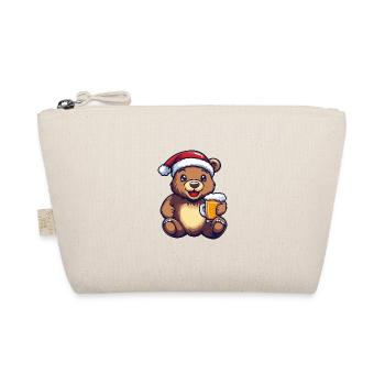 Bear Beer Xmas Christmas - Organic Pouch - nature - Front