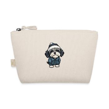 Havanese Hund Winter - Bio-Täschchen - Natur - Vorne