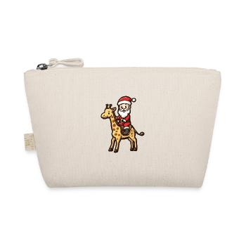 Giraffe Santa Claus - Organic Pouch - nature - Front