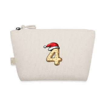 4 Number Christmas - Organic Pouch - nature - Front