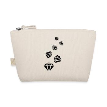 Diamond Icon Silhouette - Organic Pouch - nature - Front