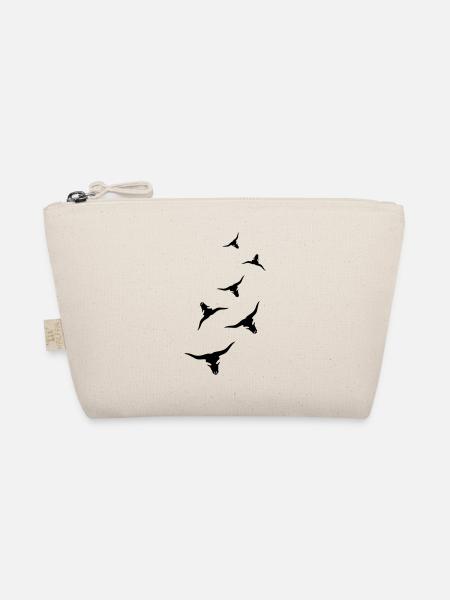 Bull Skull Cow - Organic Pouch - nature - Front