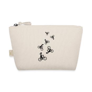 Cycling Bike Icon - Organic Pouch - nature - Front