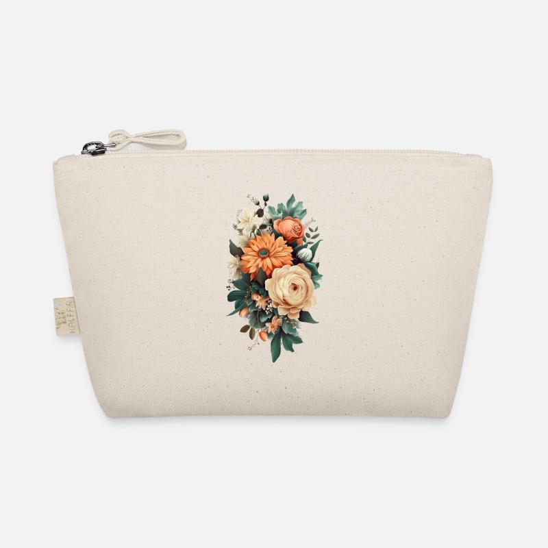 Wunderschönes Boho Blumen Herbarium Pastell Bio-Täschchen