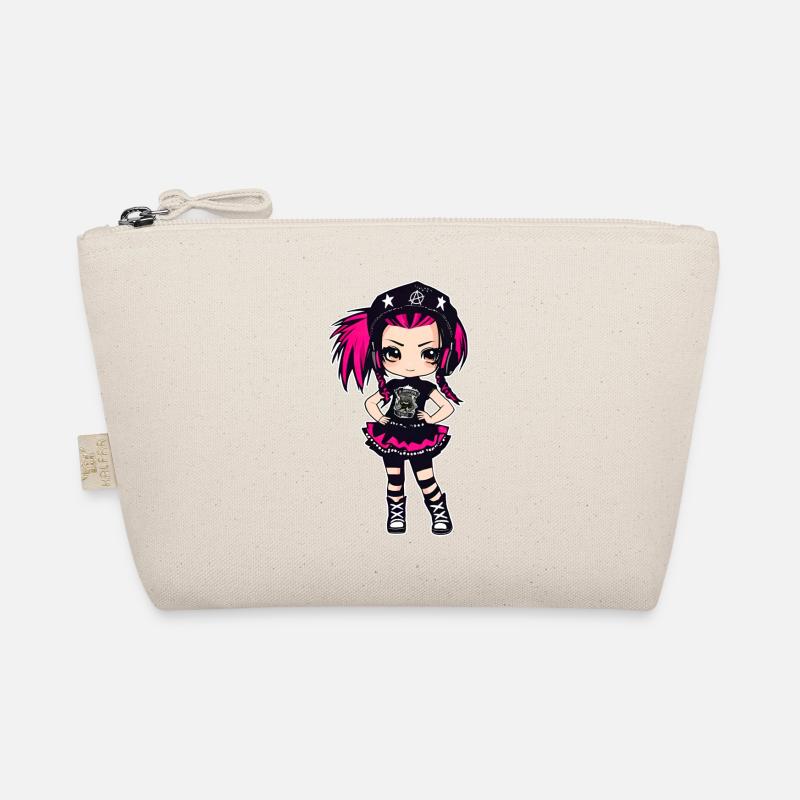 Cool Gothic Punk Girl Organic Pouch