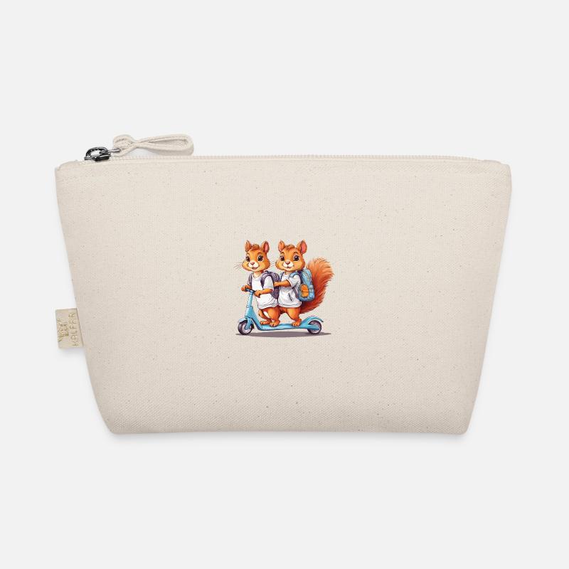 Conception de façon scolaire de jumeaux écureuils joyeux Trousse biologique