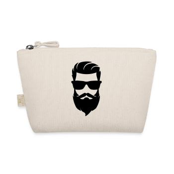 Face beard symbol - Organic Pouch - nature - Front