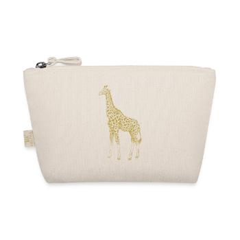 Illustrierte Designs mit Giraffe - Bio-Täschchen - Natur - Vorne