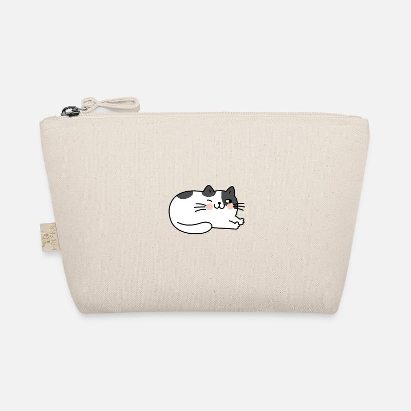 Chat Couché Mignon Trousse biologique