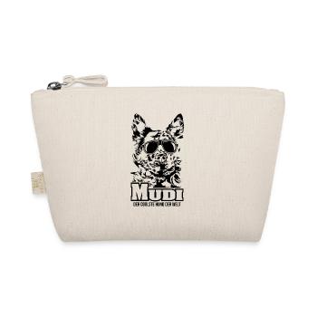MUDI coolster Hund Hundespruch Wilsigns Hunde - Bio-Täschchen - Natur - Vorne