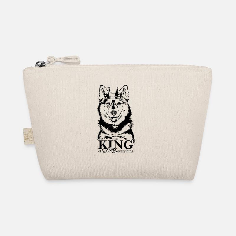 Pomsky King Hundespruch Hunde Hund Bio-Täschchen