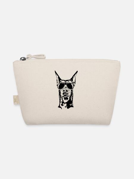 Doberman Sunglasses Dogs Dog Sports Wilsigns - Organic Pouch - nature - Front
