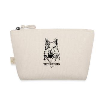 White Shepherd Mom Weißer Schäferhund Wilsigns - Organic Pouch - nature - Front