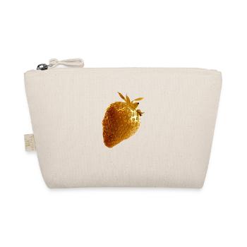 Strawberry, gold,popart, art,artwork,metallic - Organic Pouch - nature - Front