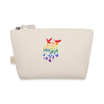 love wins , deaf, deaf, graffit, rainbow - Organic Pouch - nature - Front