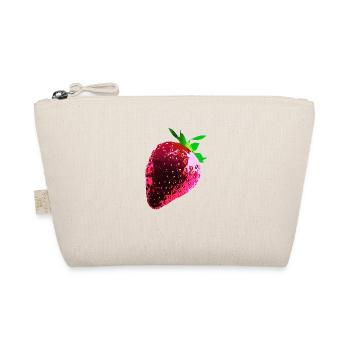 Strawberry, red strawberry, pop art, abstract, red - Organic Pouch - nature - Front