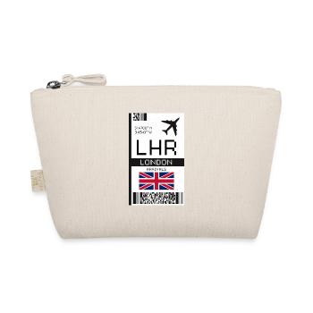 London, England Boarding Pass - LHR Airport Ticket - Organic Pouch - nature - Front