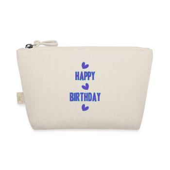 HAPPY BIRTHDAY. HAPPY BIRTHDAY. ANNIVERSARY. - Organic Pouch - nature - Front