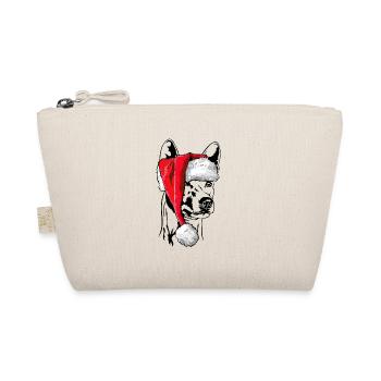 Santa Basenji Christmas Dogs Dog Wilsigns - Organic Pouch - nature - Front