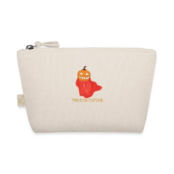 this is my costume,pumpkin,halloween - Organic Pouch - nature - Front