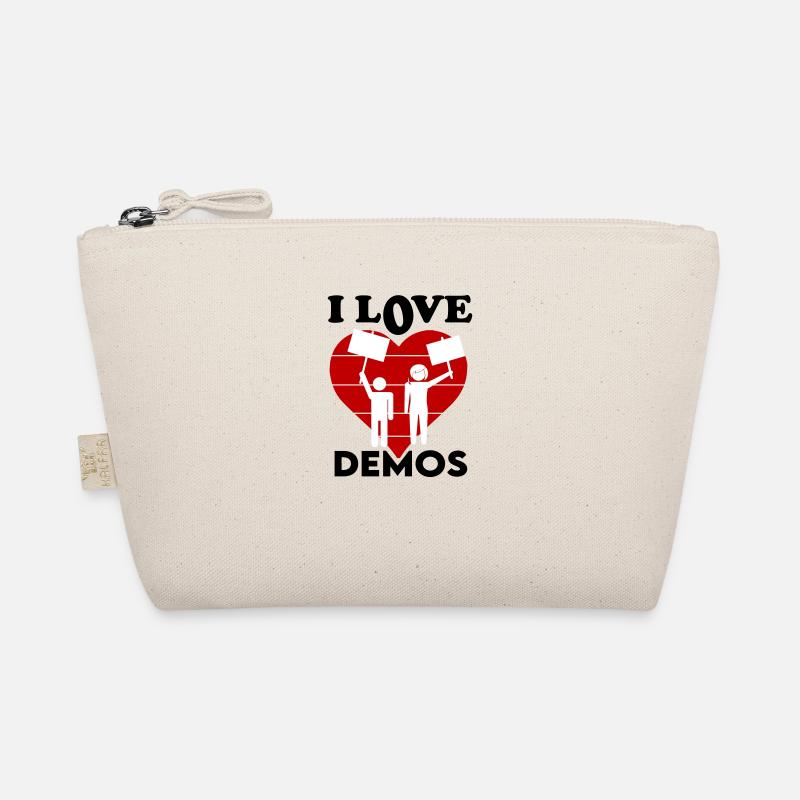 I Love Demos Ich liebe Demostrationen Klimaschutz - Bio-Täschchen - Natur