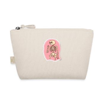 Skeleton Joy - Organic Pouch - nature - Front