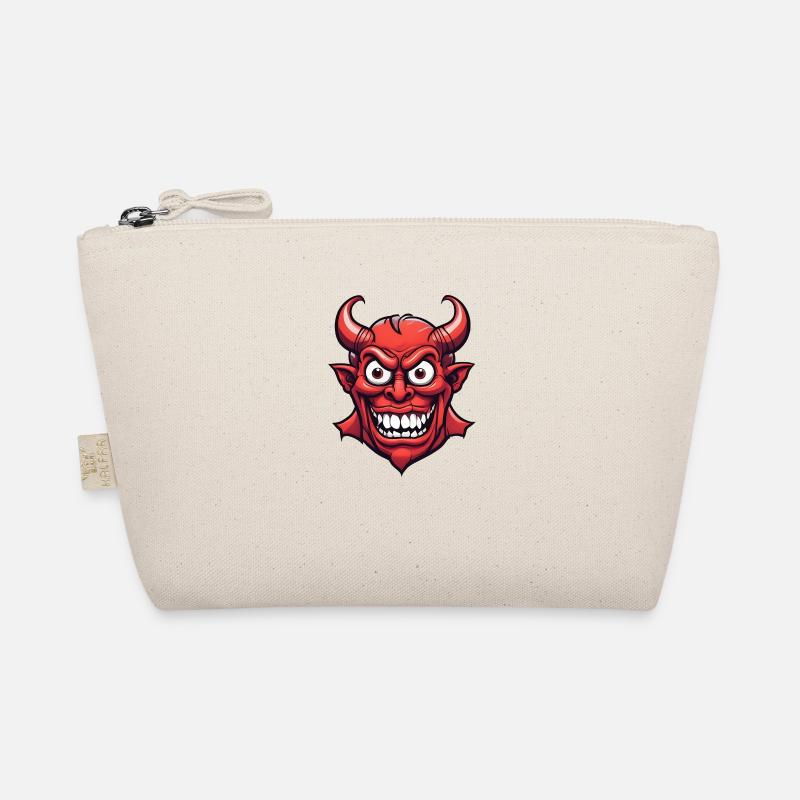 Halloween Demon Devil Head Organic Pouch