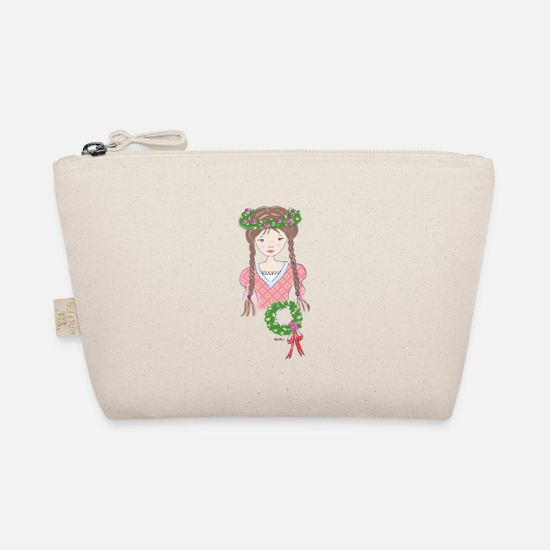 La fille de fleur brun Moyen Age Trousse biologique