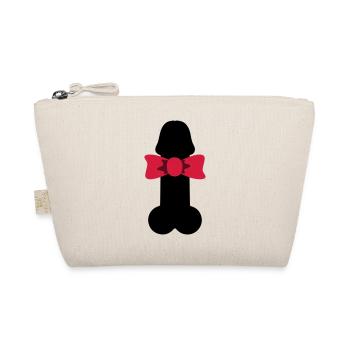 Penis Geschenk Schleife, Sir Penis - Bio-Täschchen - Natur - Vorne