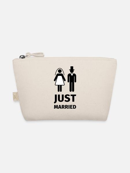 just married - Organic Pouch - nature - Front