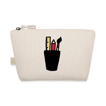 Pen - Brush - Ruler - Organic Pouch - nature - Front