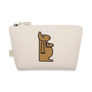 Kangaroo Pregnancy Pregnant Mother Baby Child - Organic Pouch - nature - Front
