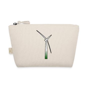 windmill windmuehle wind turbine windrad11 - Bio-Täschchen - Natur - Vorne
