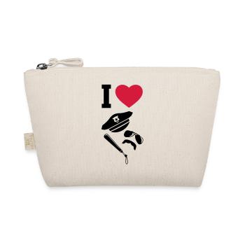 I LOVE - Police - Uniforms - Carnival - Organic Pouch - nature - Front