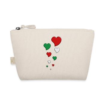 basque hearts - Organic Pouch - nature - Front