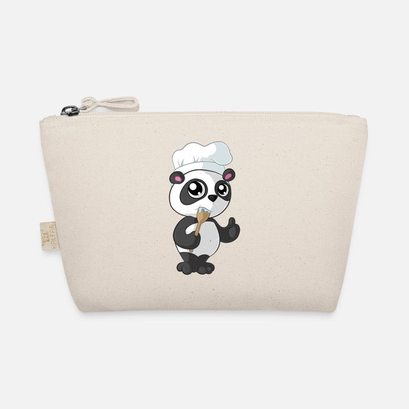 Panda de dessin animé de cuisine Trousse biologique