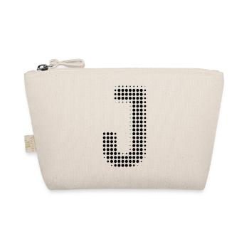 J letter dots grid - Organic Pouch - nature - Front