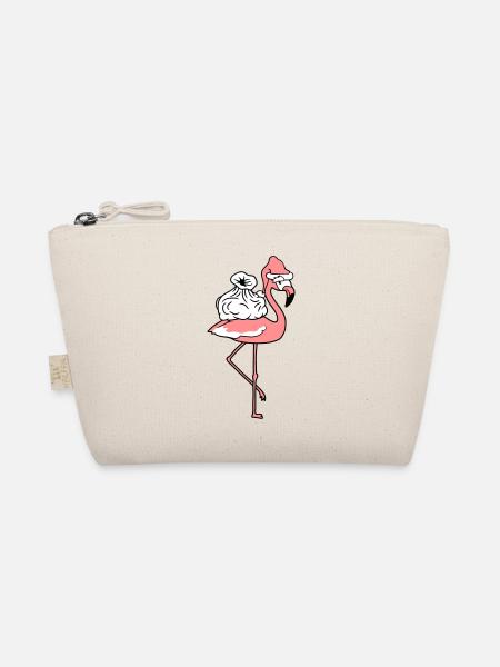 weihnachten winter geschenke sack nikolaus santa c - Bio-Täschchen - Natur - Vorne