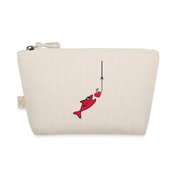 Fishing With Heart - Organic Pouch - nature - Front