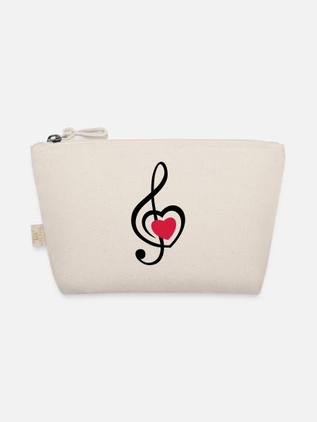 musique coeur rouge - Trousse biologique - nature