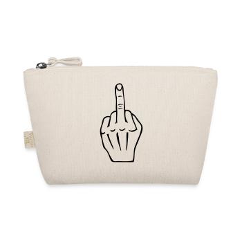 fuck you doigt d'honneur majeur - Trousse biologique - nature - Devant
