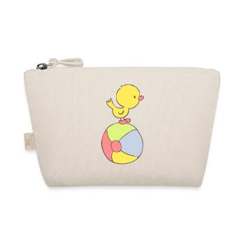 Duckling on beach ball - Organic Pouch - nature - Front