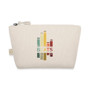 vintage Musik DJ beats Farben retro illustration - Bio-Täschchen - Natur - Vorne