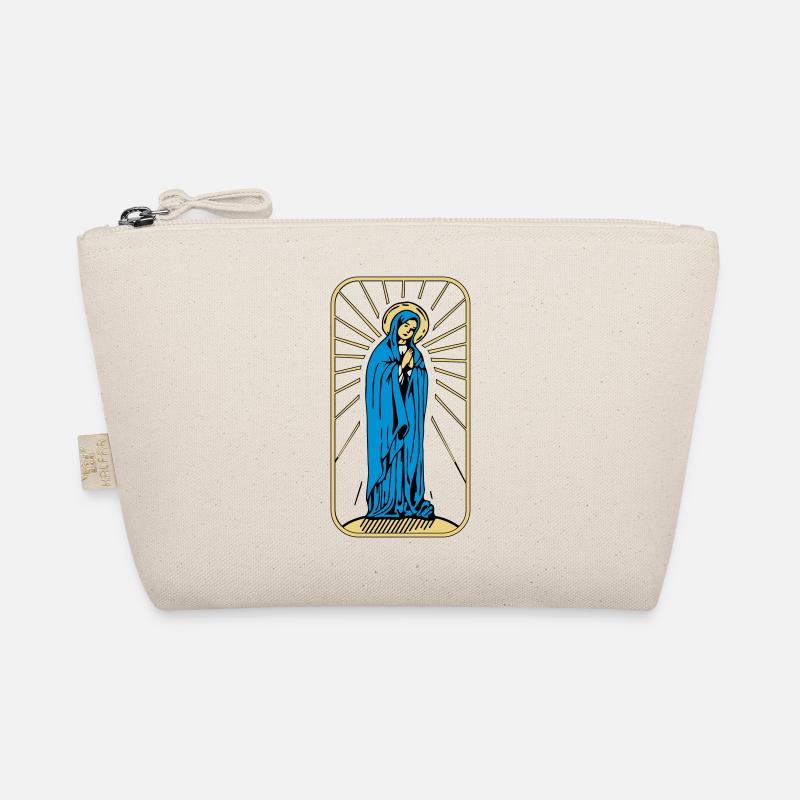 Heilige Maria ohne Hintergrund - Bio-Täschchen - Natur