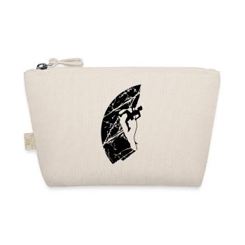 Cracks climbing rope man - Organic Pouch - nature - Front